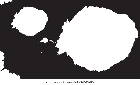 black ink splashes vector illustration