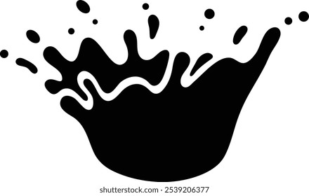 Las salpicaduras de tinta negra crean caos y creatividad en el arte abstracto, mientras que las salpicaduras dinámicas añaden energía a los proyectos modernos. El contraste oscuro en blanco le da un aspecto minimalista con un toque de grunge