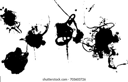 Black ink splat