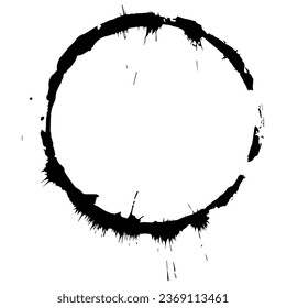 black ink splat ink vector