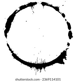 black ink splat ink vector

