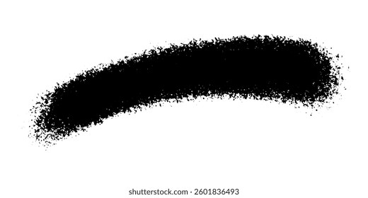 Black Ink Splatter Brush Stroke – High-Quality Vector


