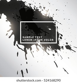 black ink splatter grungy background