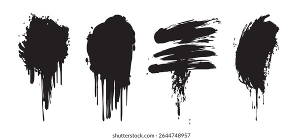 Black Ink Splatter HighResolution Texture Pack.