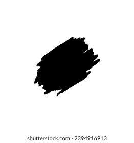 Black Ink Splatter, Paint Splash, Design Element, Vector Illustration.