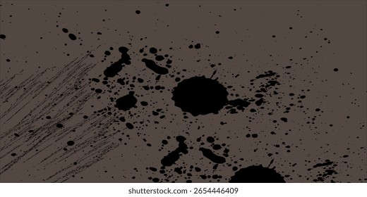 Black ink splatter and rough grunge strokes, perfect for music posters, urban design, or creative backgrounds with an expressive and modern feel.
