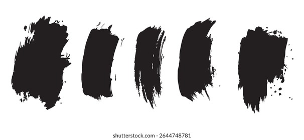 Black Ink Splatter Texture Background.