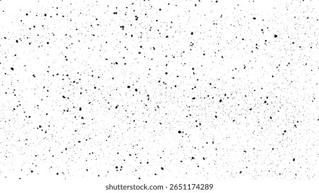 Black Ink Splatter Texture on White Background – Minimal Grunge Dots Pattern