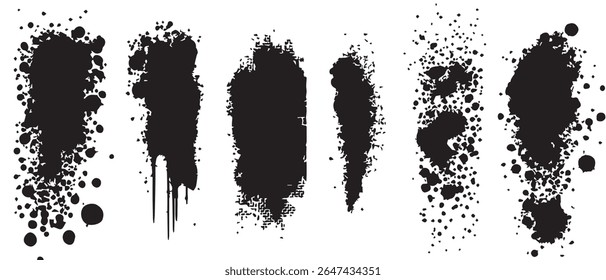 Black Ink Splatter Textures High Resolution Backgrounds.
