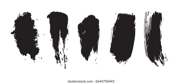 Texturas de salpicaduras de tinta negra Fondos de alta resolución.