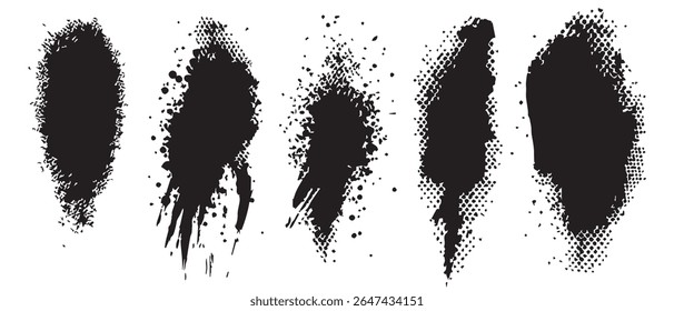 Black Ink Splatter Textures HighResolution Download.