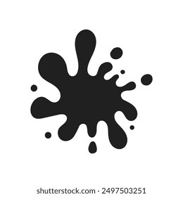 Ilustración vectorial de salpicaduras de tinta negra, perfecta para usar en Diseño gráfico, como elemento decorativo o para agregar un toque dinámico a las obras de arte digitales