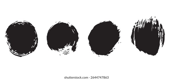 Elementos de diseño de fondo de grunge de textura de manchas de tinta negra.