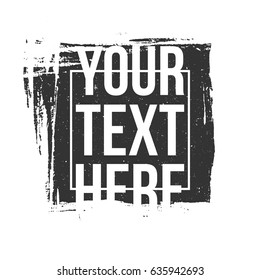 Black Ink square Spot Template