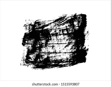black ink stroke background vector