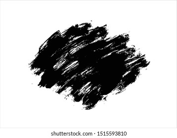 black ink stroke background vector