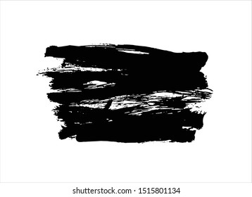 black ink stroke background vector