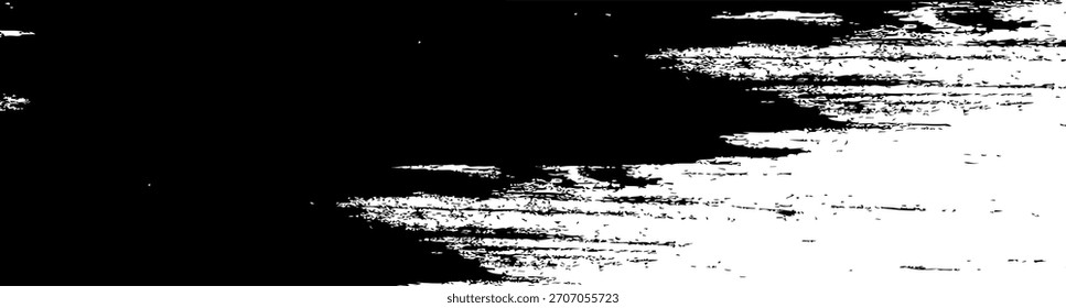 Textura de traçado de tinta preta com padrões de pincel ásperos e angustiados. Perfeito para fundos grunge, banner, sobreposições, arte abstrata e elementos de design gráfico.