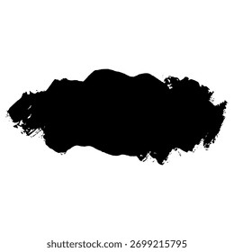 Trazos de tinta negra y blobs creados a mano, ideales para diseños texturizados.