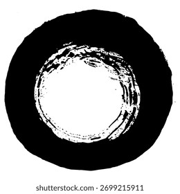 Los trazos de tinta negra crean blobs con textura ideales para un fondo con temática grunge.