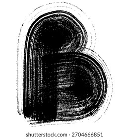 Trazos de tinta negra sobre un fondo negro de textura ideal para proyectos creativos