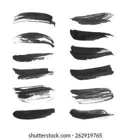 Black ink strokes set 2-2
