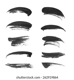 Black ink strokes set 2-4