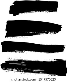 Black ink style splash, blobs and stains brushes and textures made with watercolor. Grunge dirty shapes and silhouettes for your design.