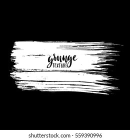 Black ink vector brush strokes background. Vector illustration. Grunge texture.