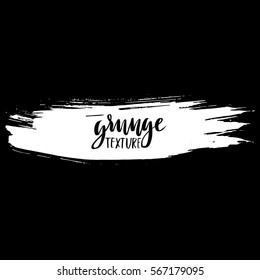 Black ink vector brush strokes background. Vector illustration. Grunge texture.