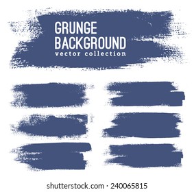 Black ink vector stains