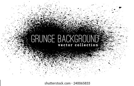 Black ink vector stains