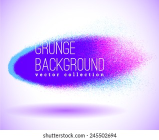Black ink vector stains