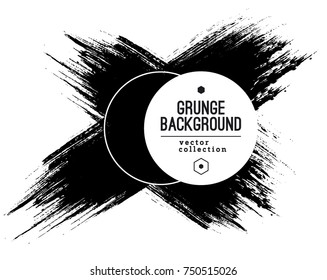 Black ink vector stains