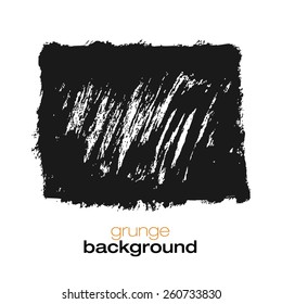 Black ink vector stains. Texture for grungy effect. Grunge marker stains.