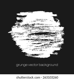 Black ink vector stains. Texture for grungy effect. Grunge marker stains.