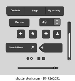 Black interface set