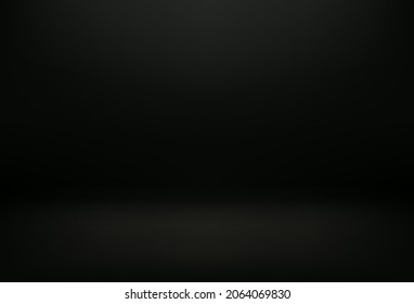 Black interior background vector 3d illustration
