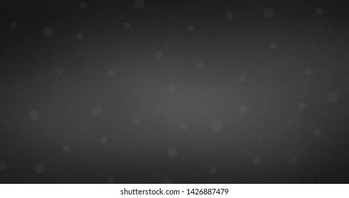 Black Internet connection, molecular abstract background. sense of science and technology graphic design. Vector illustration.