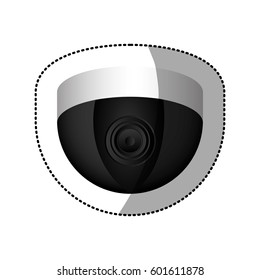 black interor video camera technology, vector illustration design
