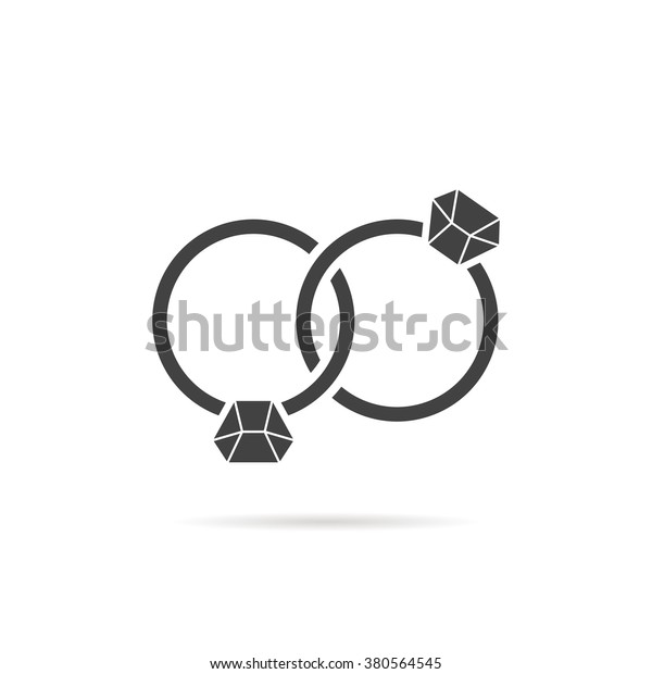 Black Intertwined Rings Shadow Concept Festival Stock Vector (Royalty ...