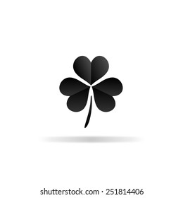 Black irish vector icon