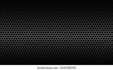 Black iron speaker grid texture. metal steel grid with polygon holes reflection on black background. abstract polygonal pattern background. aluminum wire mesh material texture