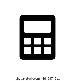 Black Isolated Calculator Icon - Vector Calculator Icon