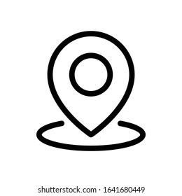 Black Isolated Location Icon - Map Icon