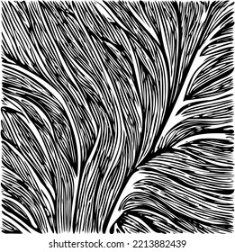 black isolated on white intricate detailed pen design line art image background texture pattern.