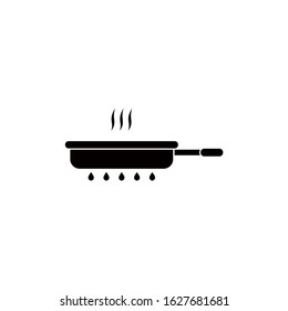 Black isolated Teflon pan for kitchen for cooking pancake on a white background vector illustration eps 10