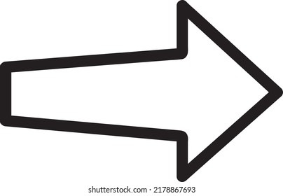 black isolated vector icon. Arrow. Vector arrow 5.eps
