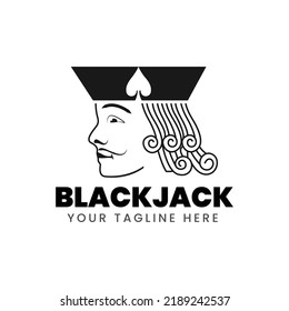 Vector de diseño del logotipo Black Jack