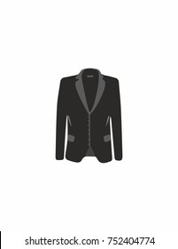 Black jacket on a white background